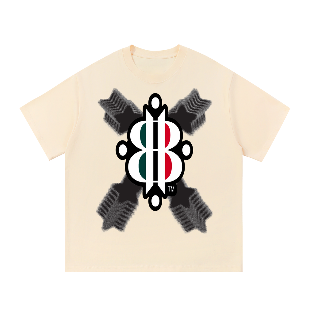 BOOJI ITALY STARS LOGO MULTIPLIED COTTON T-SHIRT