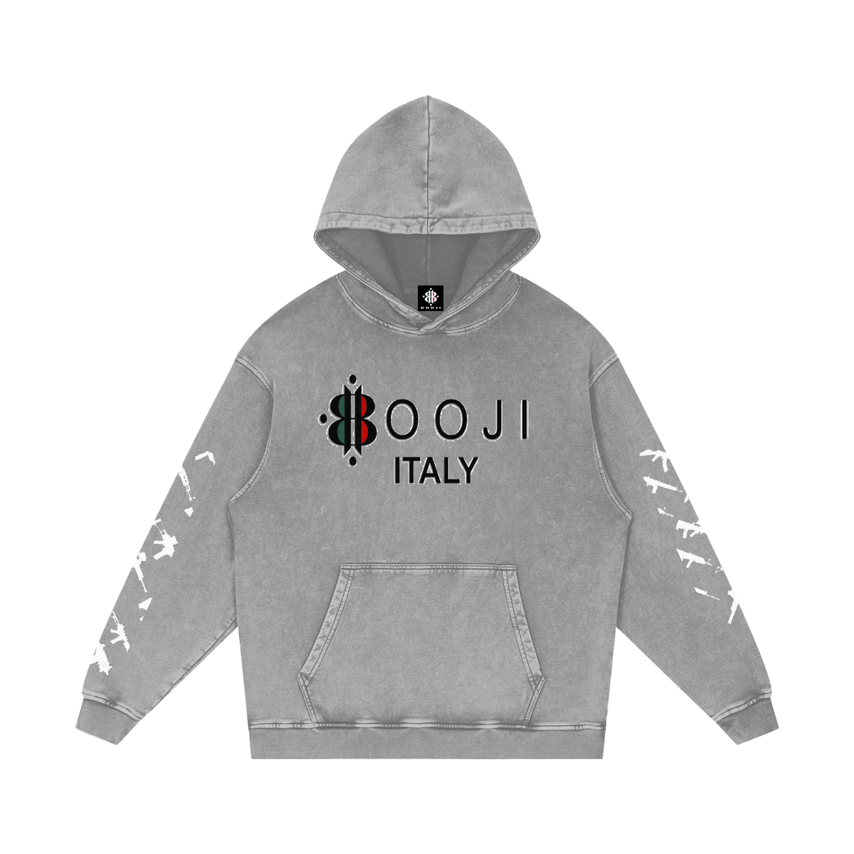 BOOJI ITALY CLICK BANG COLLECTION SNOW WASHED HOODIE