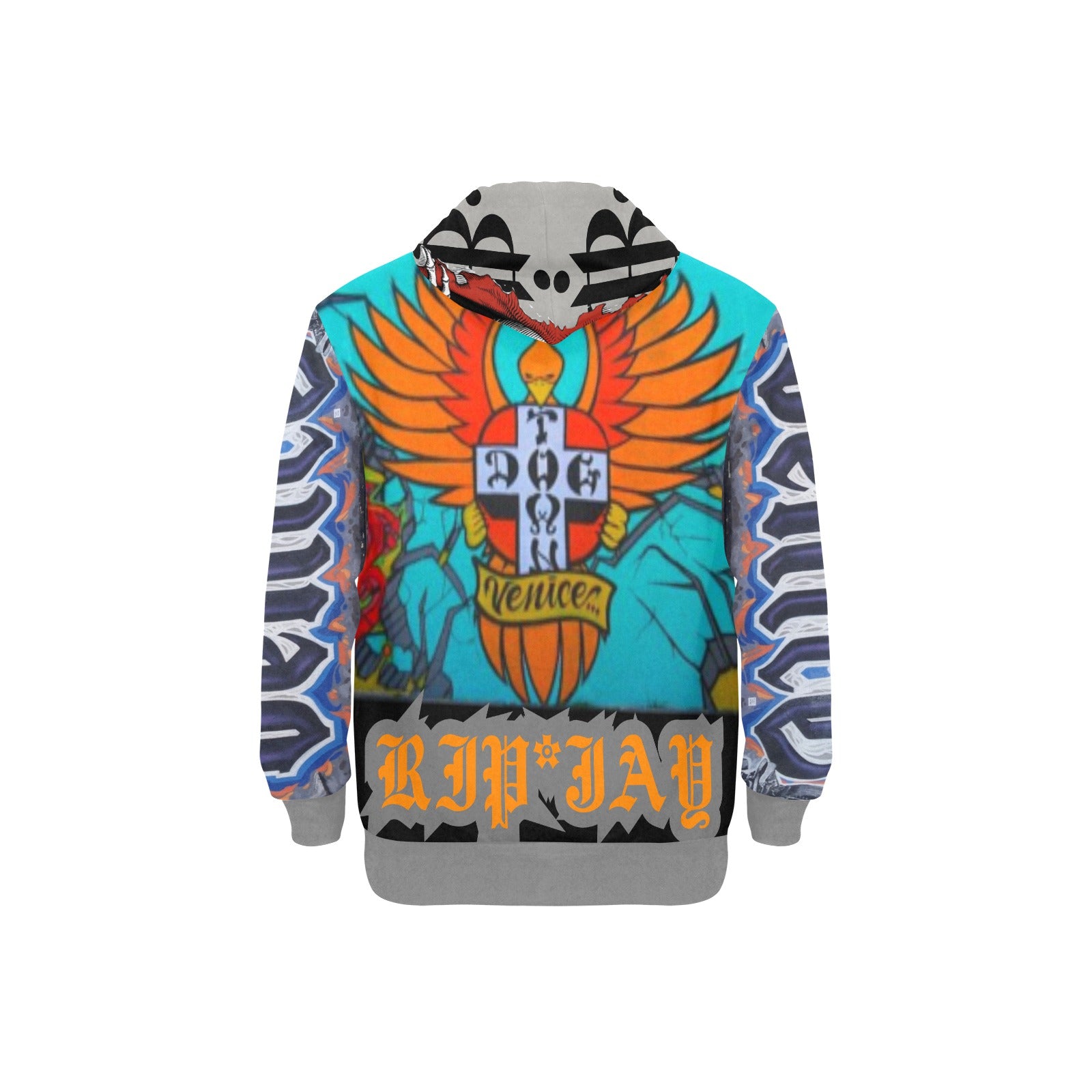 BOOJI SK8'S COLLECTION New Men's All-Over Print Hoodie (Model H55)