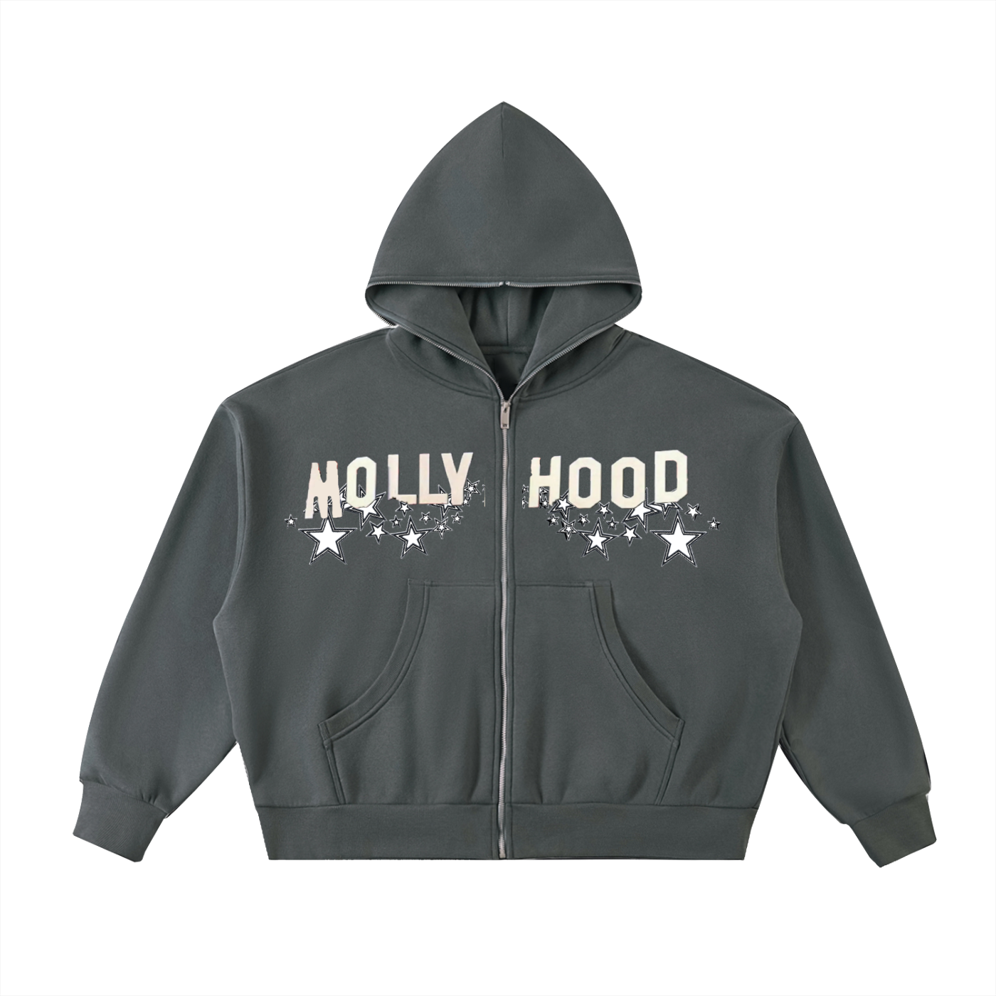 BOOJI ITALY MOLLYHOOD w/SPEEDY THA SPIDER FULL ZIP BOXY HOODIE