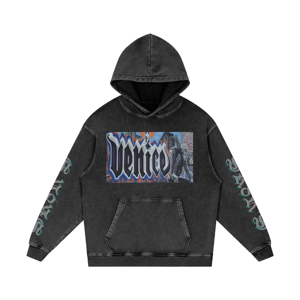 BOOJI ITALY SK8R'S COLLECTION MEN'S SNOW WASHED HOODIE