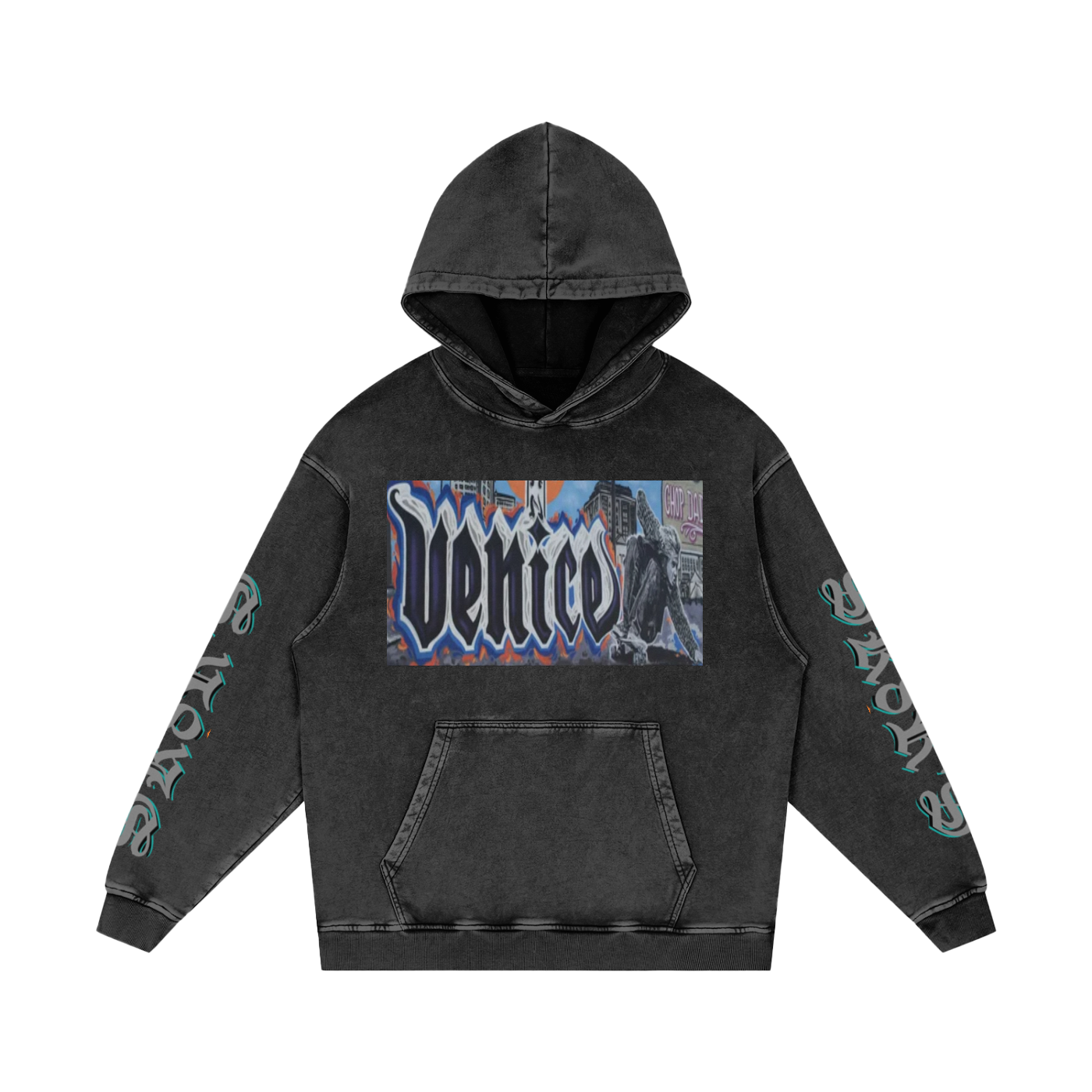 BOOJI ITALY SK8R'S COLLECTION MEN'S SNOW WASHED HOODIE