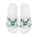 BOOJI ITALY BE A WAVE BEHAVE COLLECTION MEN'S WHITE SOLE SLIDES