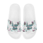BOOJI ITALY BE A WAVE BEHAVE COLLECTION MEN'S WHITE SOLE SLIDES