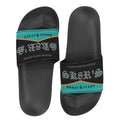 BOOJI ITALY SK8R'S COLLECTION WOMEN'S BLACK SOLE TEAL SLIDES