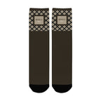 BOOJI ITALY GRAIL'S COLLECTION WOMEN'S DARK BROWN CREW SOCKS