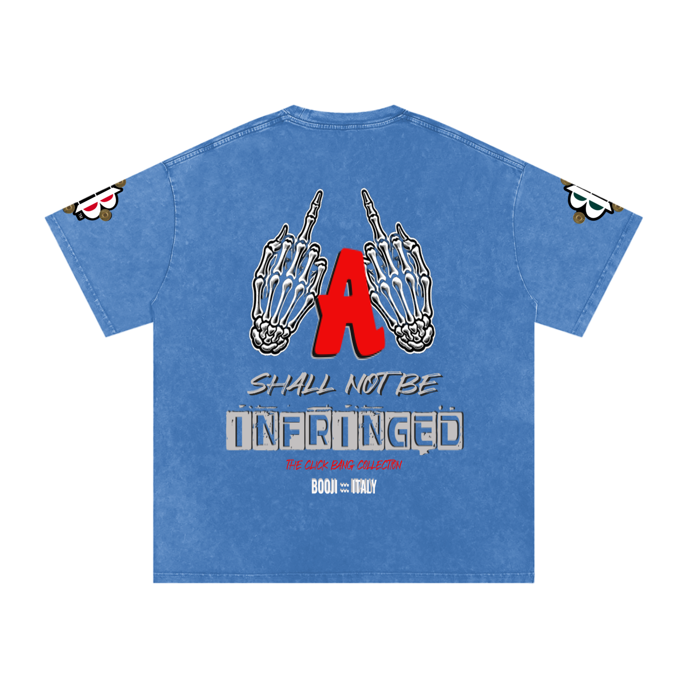 BOOJI ITALY "CLICK BANG COLLECTION" SNOW WASHED T-SHIRT