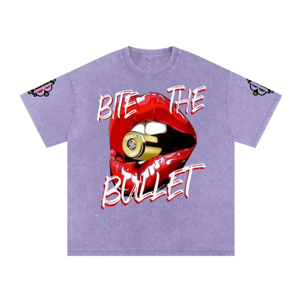 BOOJI ITALY "BITE THE BULLET" SNOW WASHED T-SHIRT