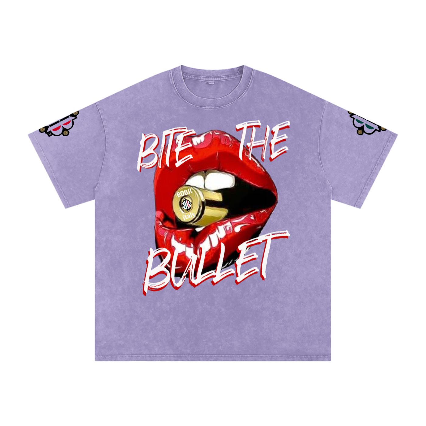 BOOJI ITALY "BITE THE BULLET" SNOW WASHED T-SHIRT