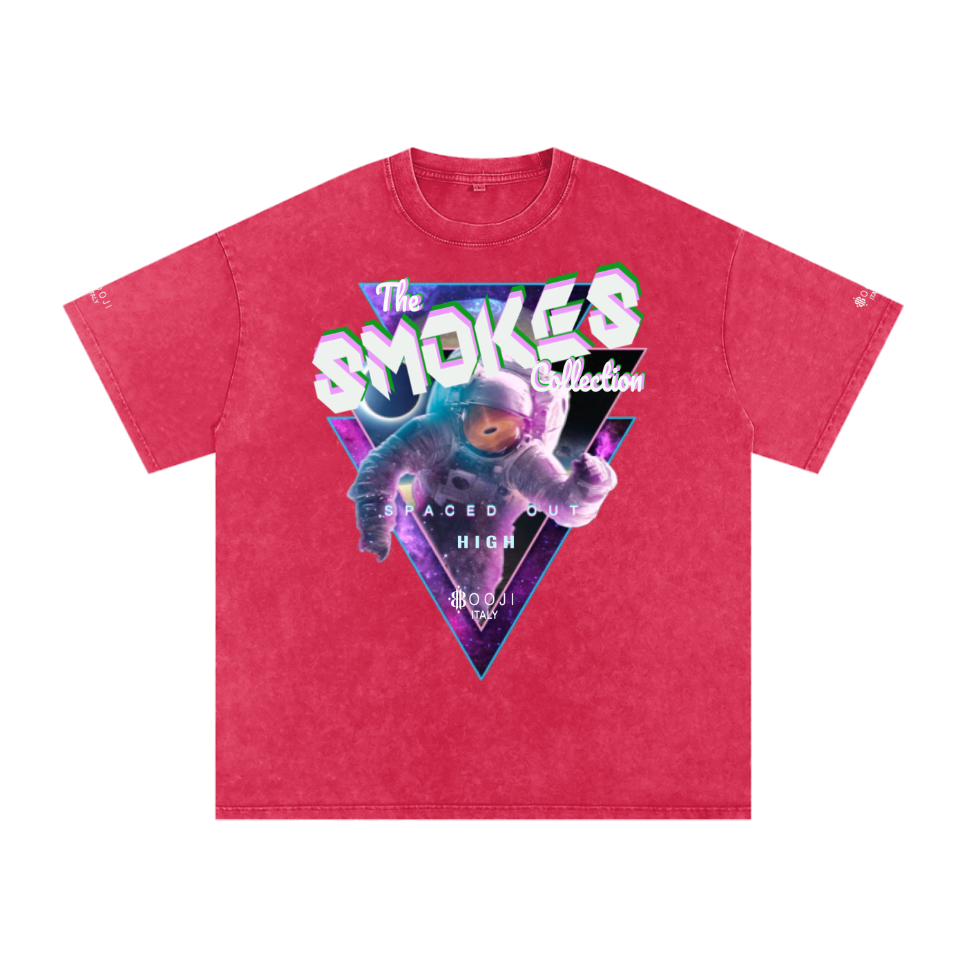 BOOJI ITALY "SMOKES COLLECTION" SNOW WASHED T-SHIRT