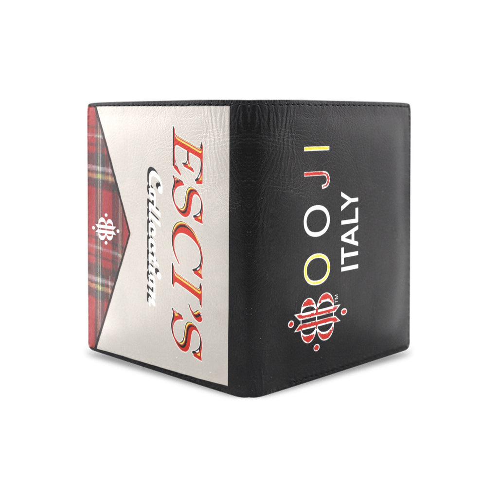 BOOJI ITALY ESCI'S COLLECTION LOGO MEN'S LEATHER WALLET