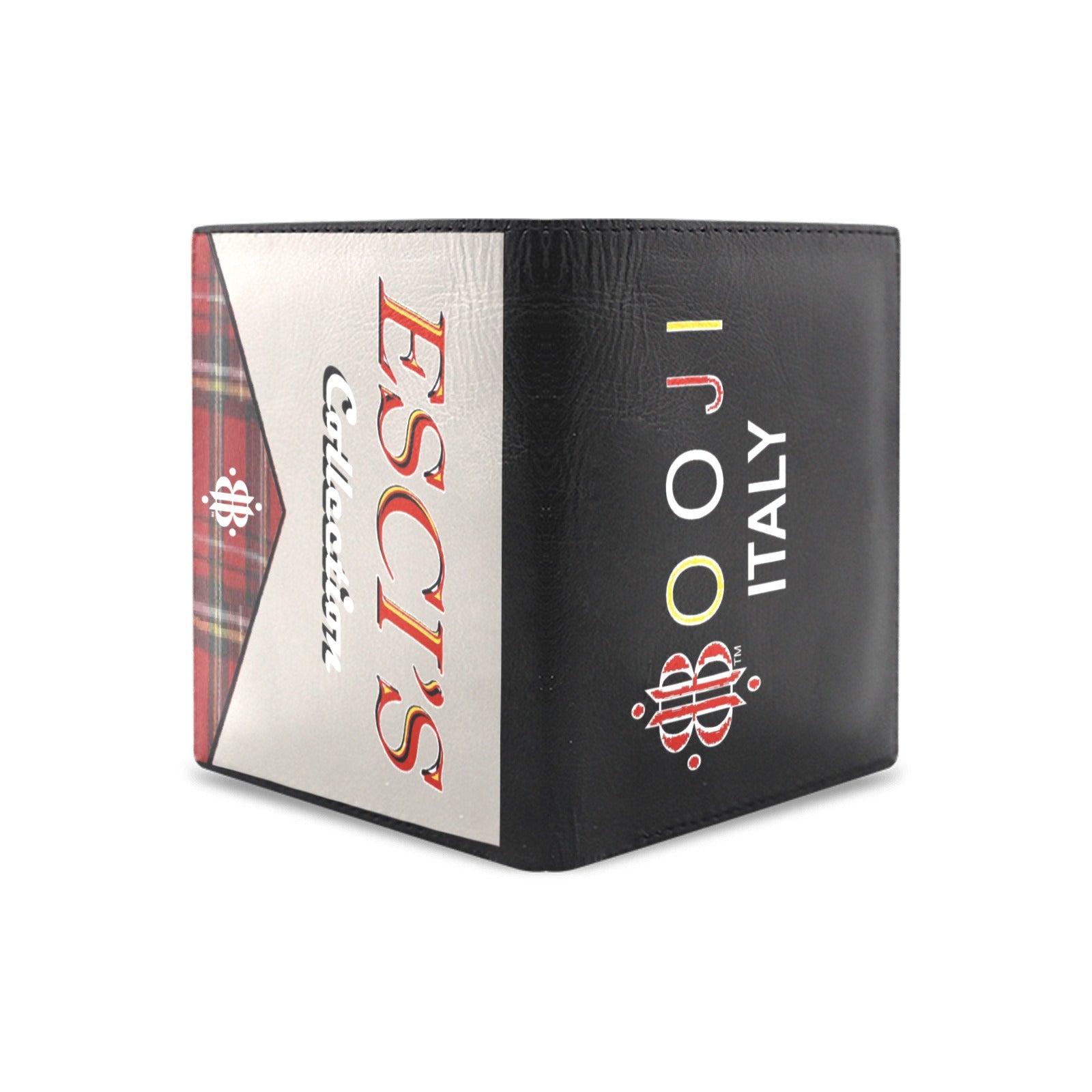 BOOJI ITALY ESCI'S COLLECTION LOGO MEN'S LEATHER WALLET