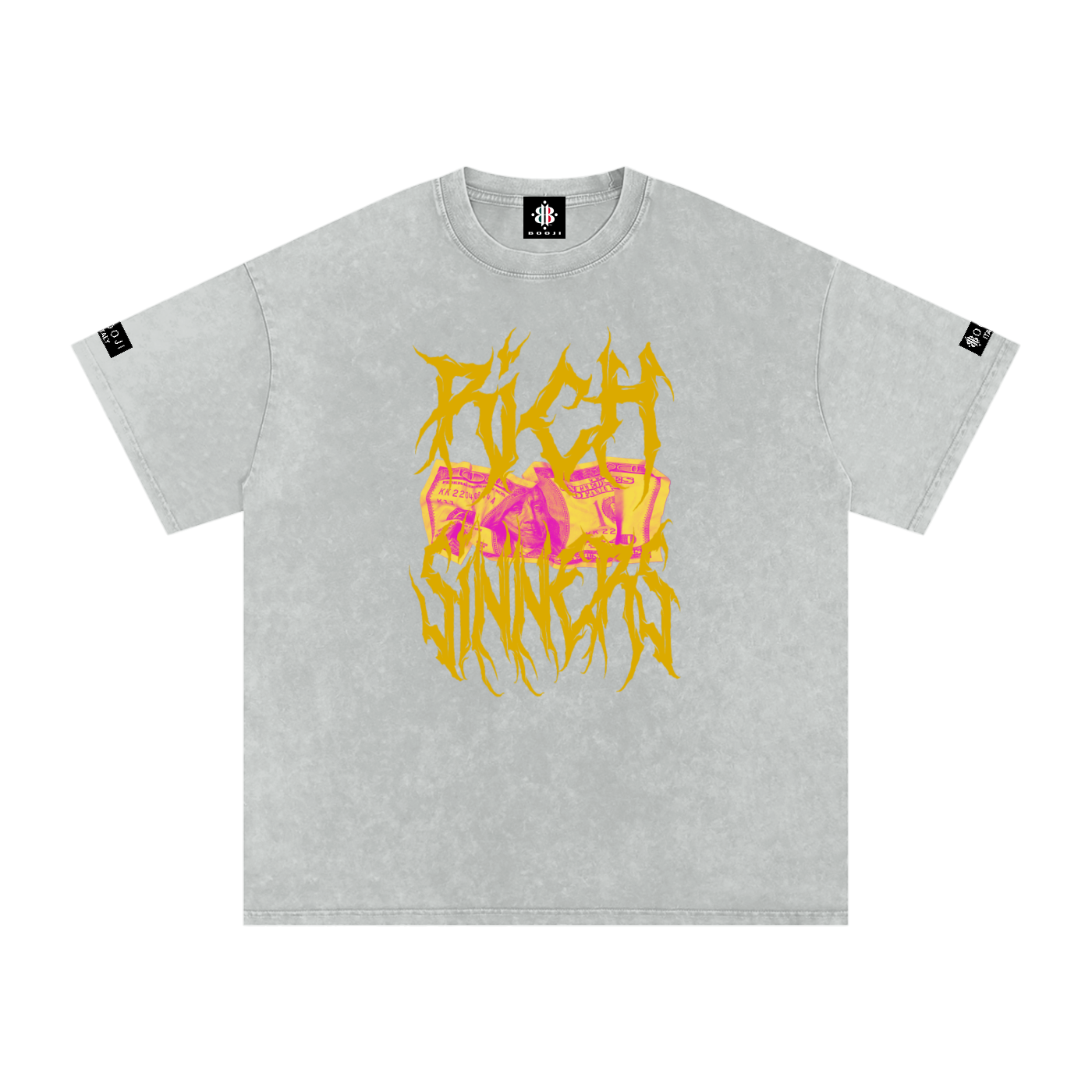 BOOJI ITALY RICH SINNERS SNOW WASHED T-SHIRT