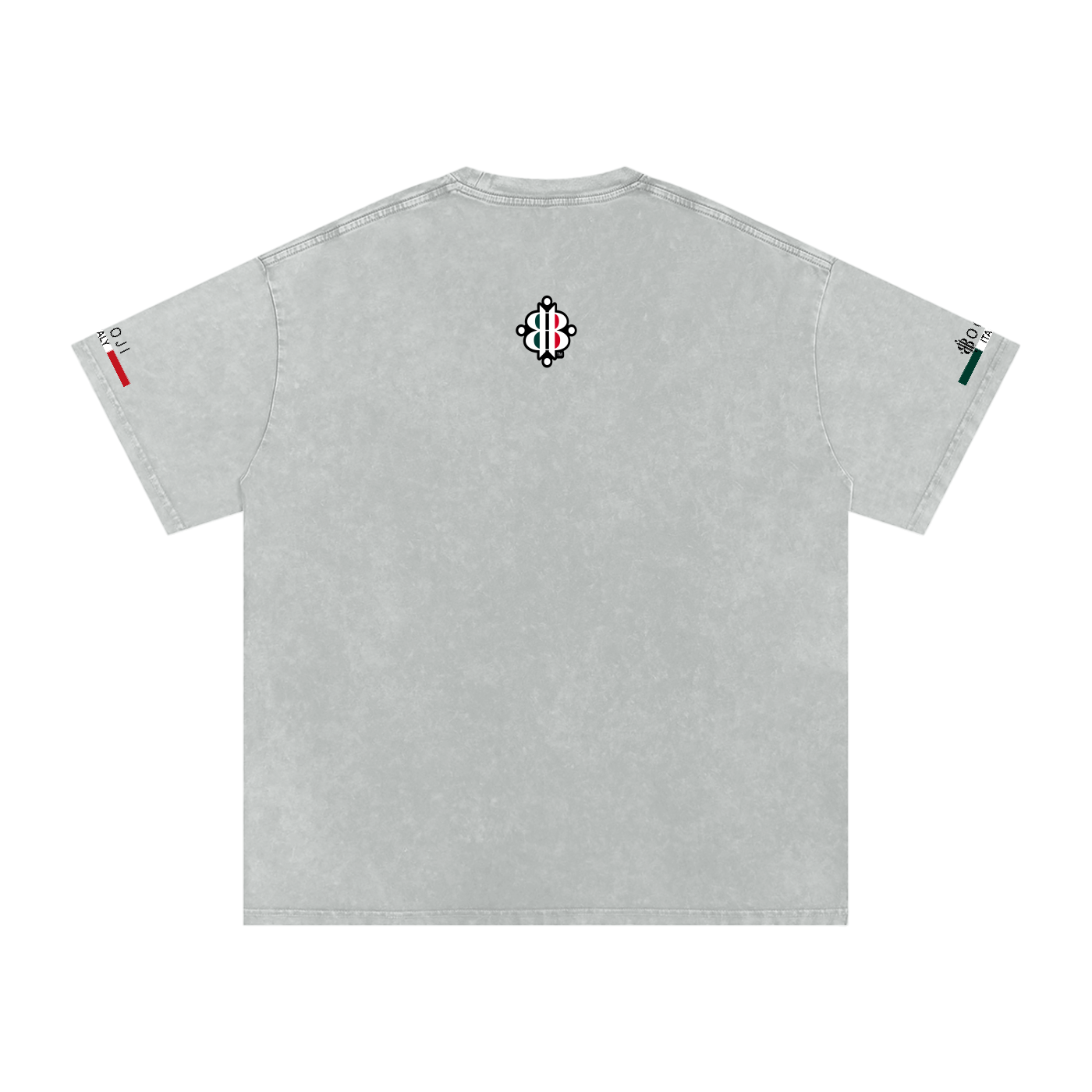 BOOJI ITALY ITALIAN FLAG 4 EVER $ LOGO SNOW WASHED T-SHIRT