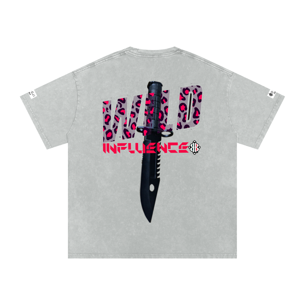 BOOJI ITALY "WILD INFLUENCE" LINE SNOW WASHED T-SHIRT