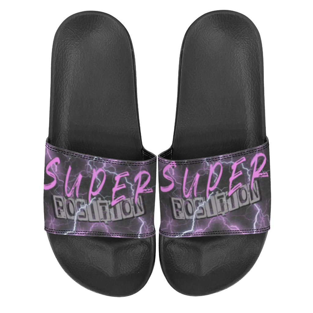 BOOJI ITALY SUPER POSITION COLLECTION MATRIX MEN'S BLACK SOLE SLIDES