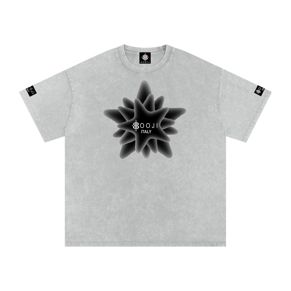 BOOJI ITALY MAGADIGS COLLECTION LOGO SNOW WASHED T-SHIRT