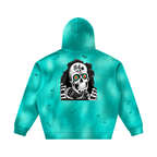 BOOJI ITALY SK8R'S COLLECTION SUNFADED DISTRESSED FLEECE HOODIE