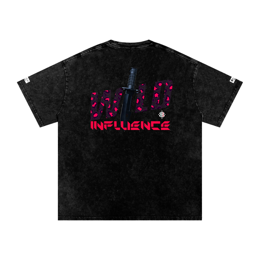 BOOI ITALY WILD INFLUENCE KNIFED SNOW WASHED T-SHIRT