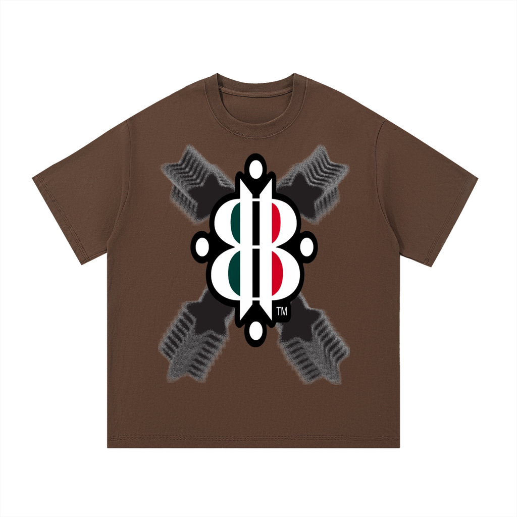 BOOJI ITALY STARS LOGO MULTIPLIED COTTON T-SHIRT