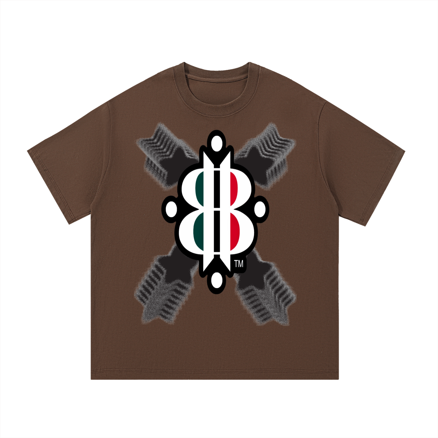BOOJI ITALY STARS LOGO MULTIPLIED COTTON T-SHIRT