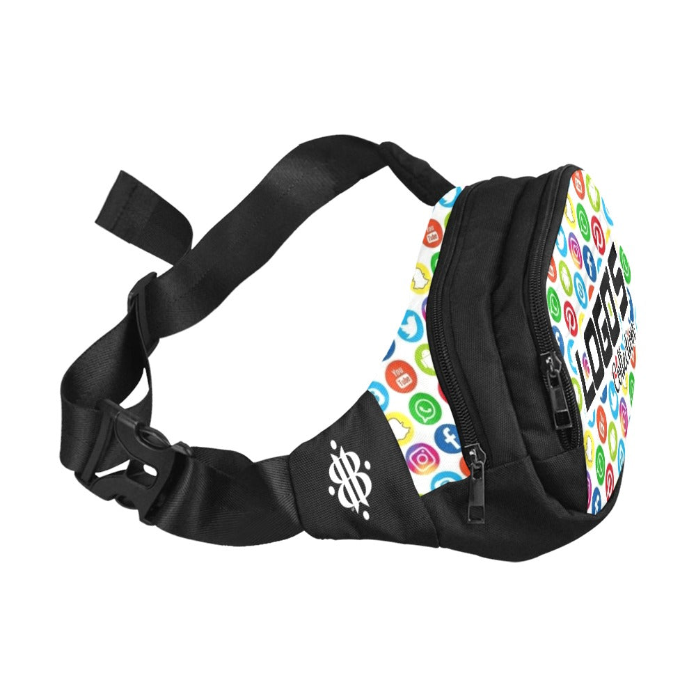 BOOJI ITALY LOGO'S COLLECTION BLACK WAIST BAG