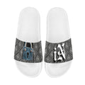 BOOJI ITALY LOCK IN COLLECTION MEN'S WHITE SOLE SLIDES