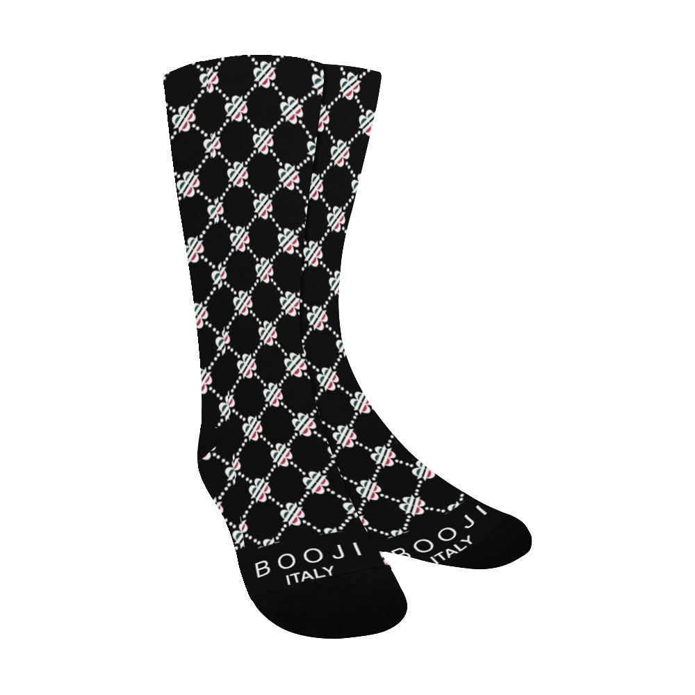 BOOJI LOGO PATTERN Men's Custom Socks