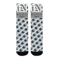 BOOJI ITALY LOCK IN MEN'S WHITE TUBE SOCKS GANGSTER GREY