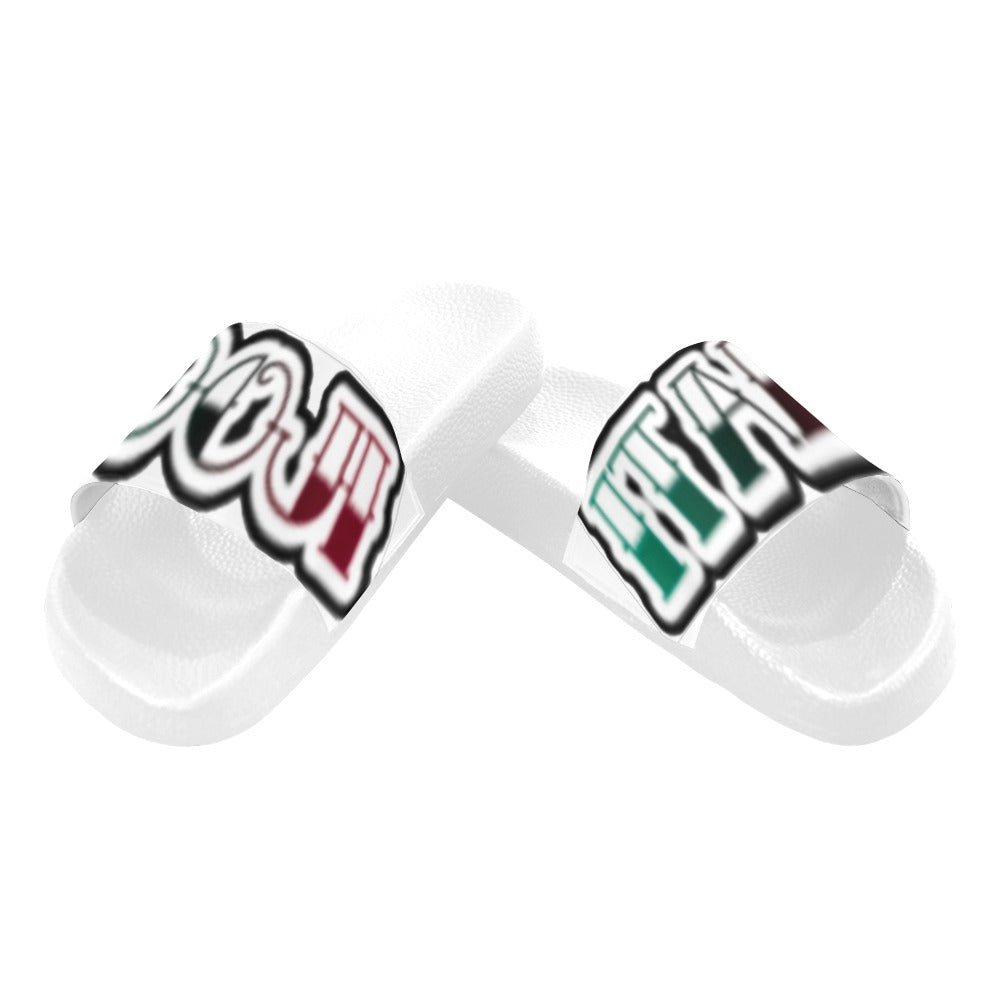 BOOJI TATTOO LOGO SLIDES Men's Slide Sandals(Model 057)
