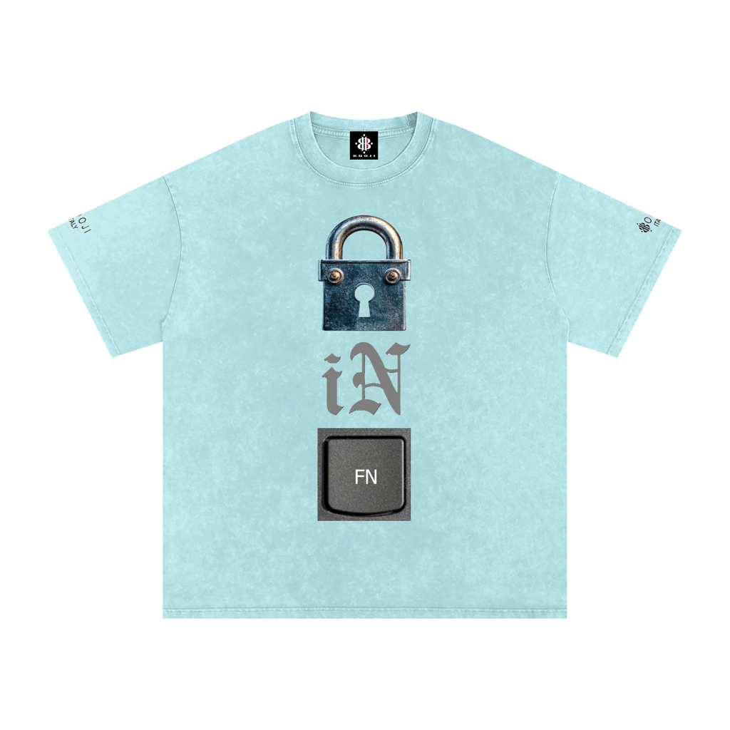 BOOJI ITALY LOCK IN COLLECTION SNOW WASHED T-SHIRT