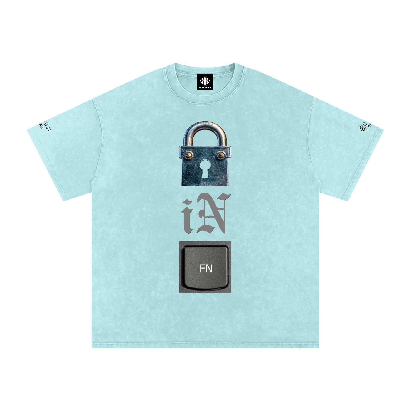 BOOJI ITALY LOCK IN COLLECTION SNOW WASHED T-SHIRT