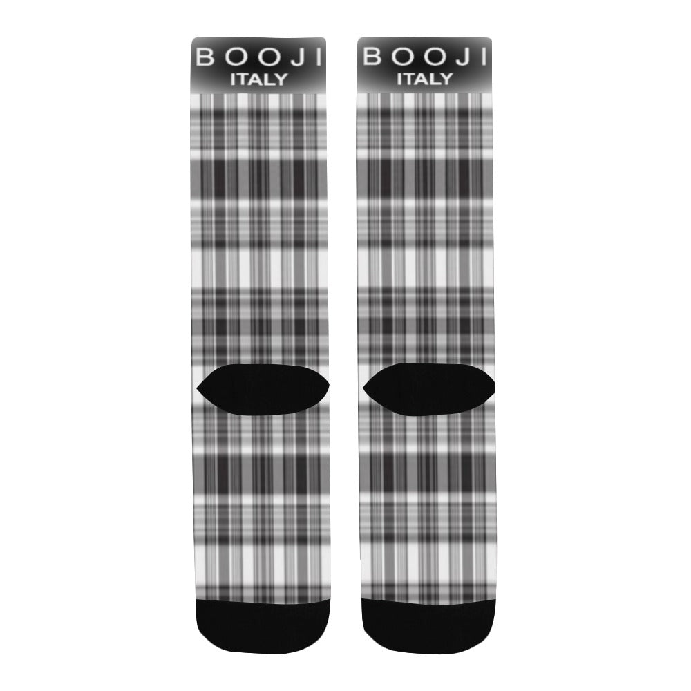 BOOJI PLAID STYLE ONE Men's Custom Socks