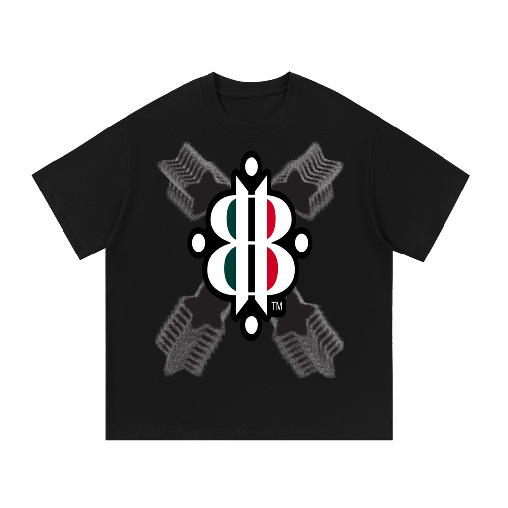 BOOJI ITALY STARS LOGO MULTIPLIED COTTON T-SHIRT