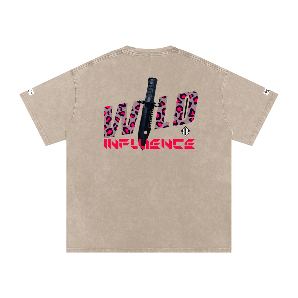 BOOI ITALY WILD INFLUENCE KNIFED SNOW WASHED T-SHIRT