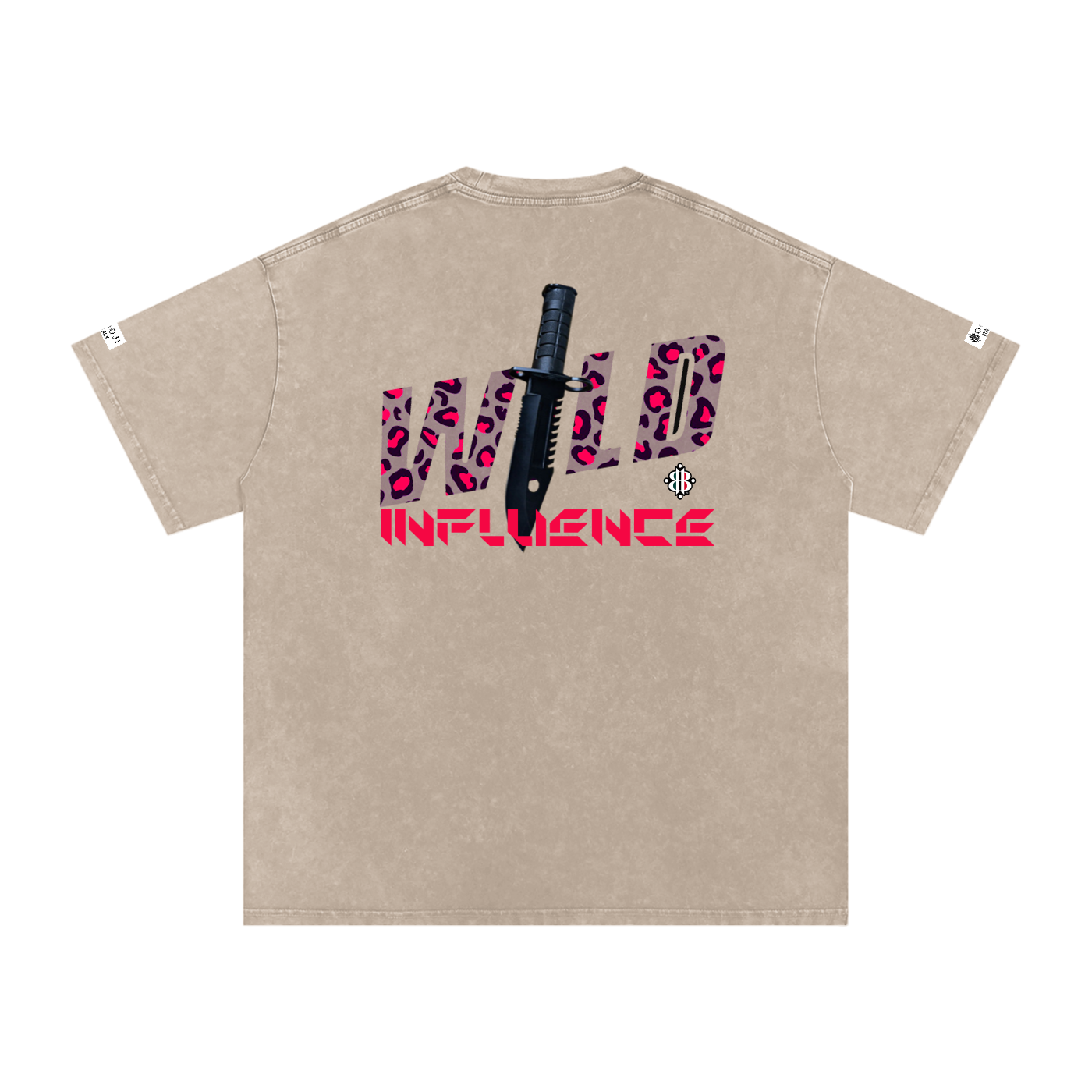 BOOI ITALY WILD INFLUENCE KNIFED SNOW WASHED T-SHIRT