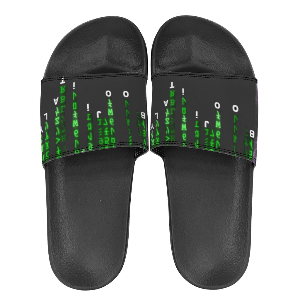 BOOJI ITALY SUPER POSITION MATRIX COLLECTION WOMEN'S BLACK SOLE SLIDES