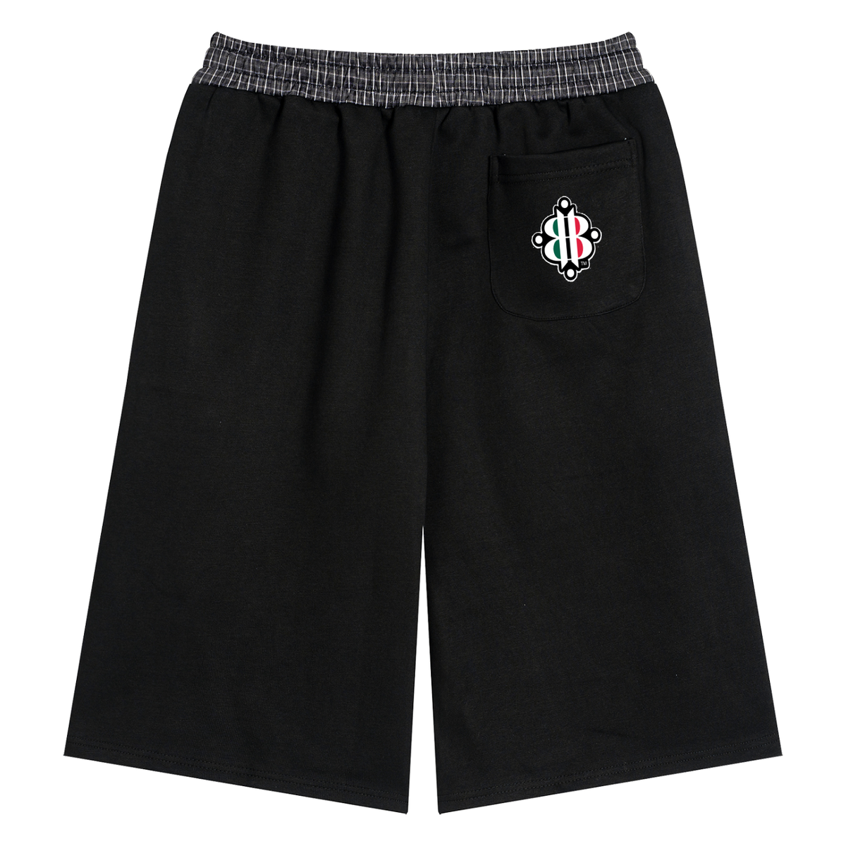 BOOJI ITALY 4 EVER $ LOGO MEN'S PLAID WAIST SHORTS