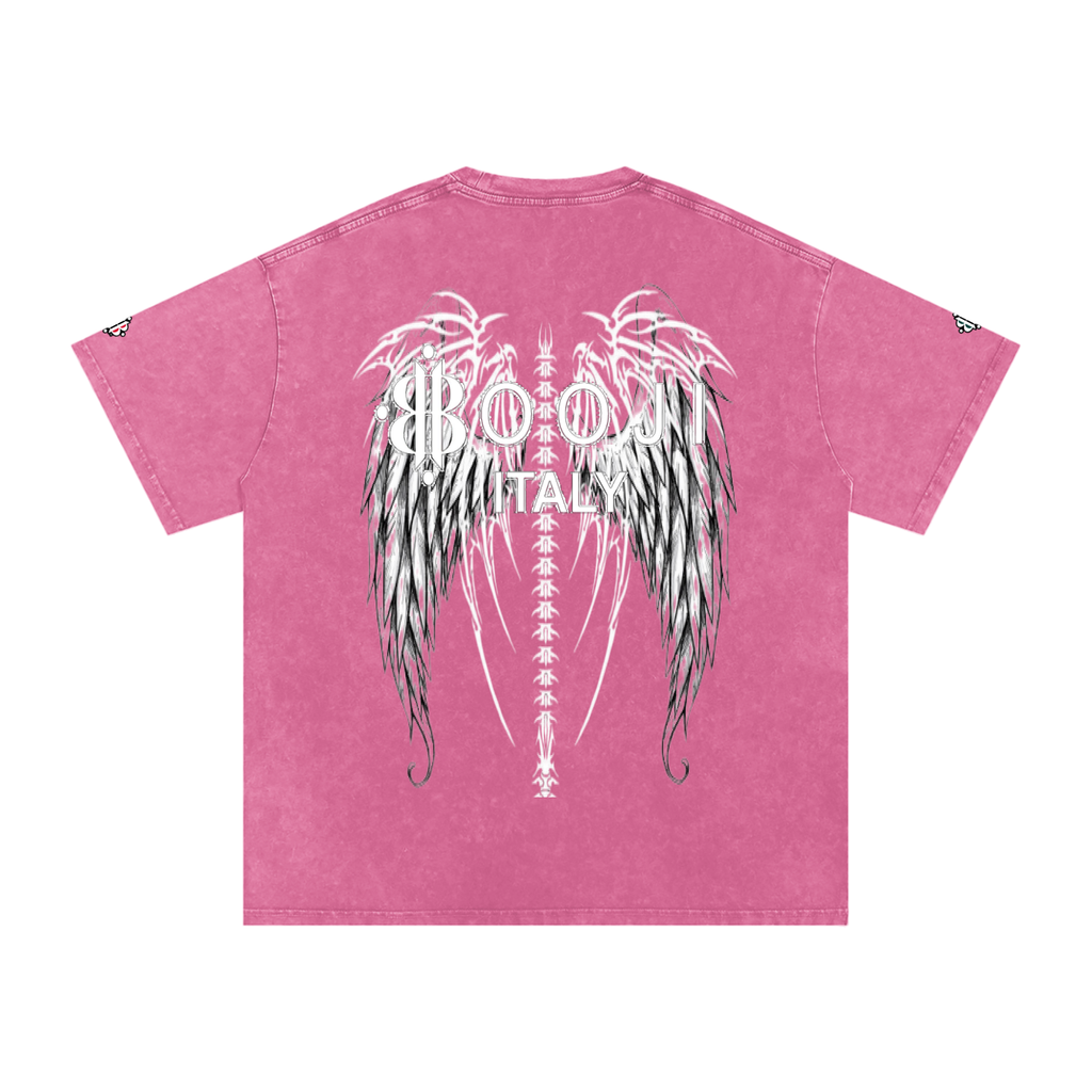 BOOJI ITALY "FLY DENIM MFR." SNOW WASHED T-SHIRT