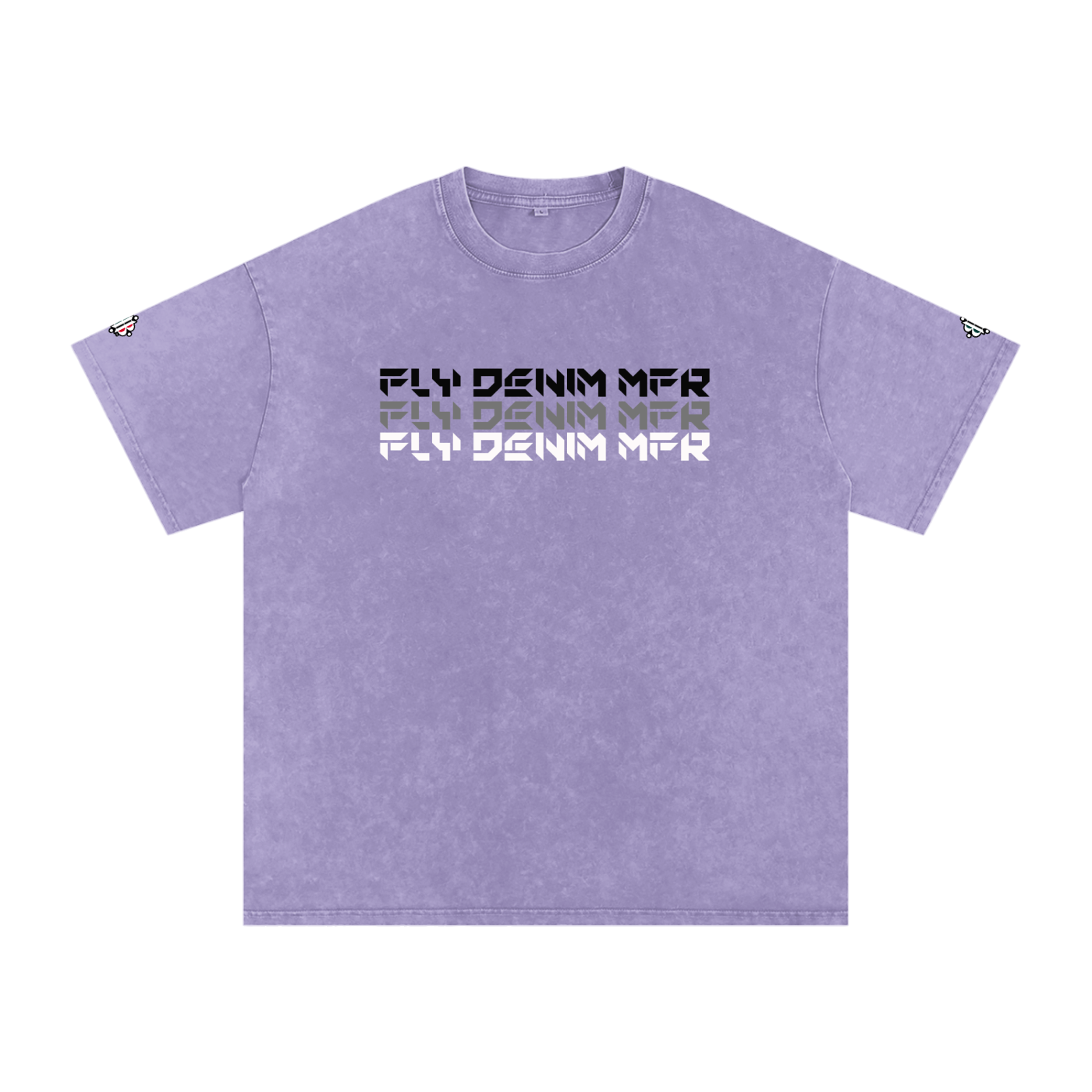 BOOJI ITALY "FLY DENIM MFR." SNOW WASHED T-SHIRT