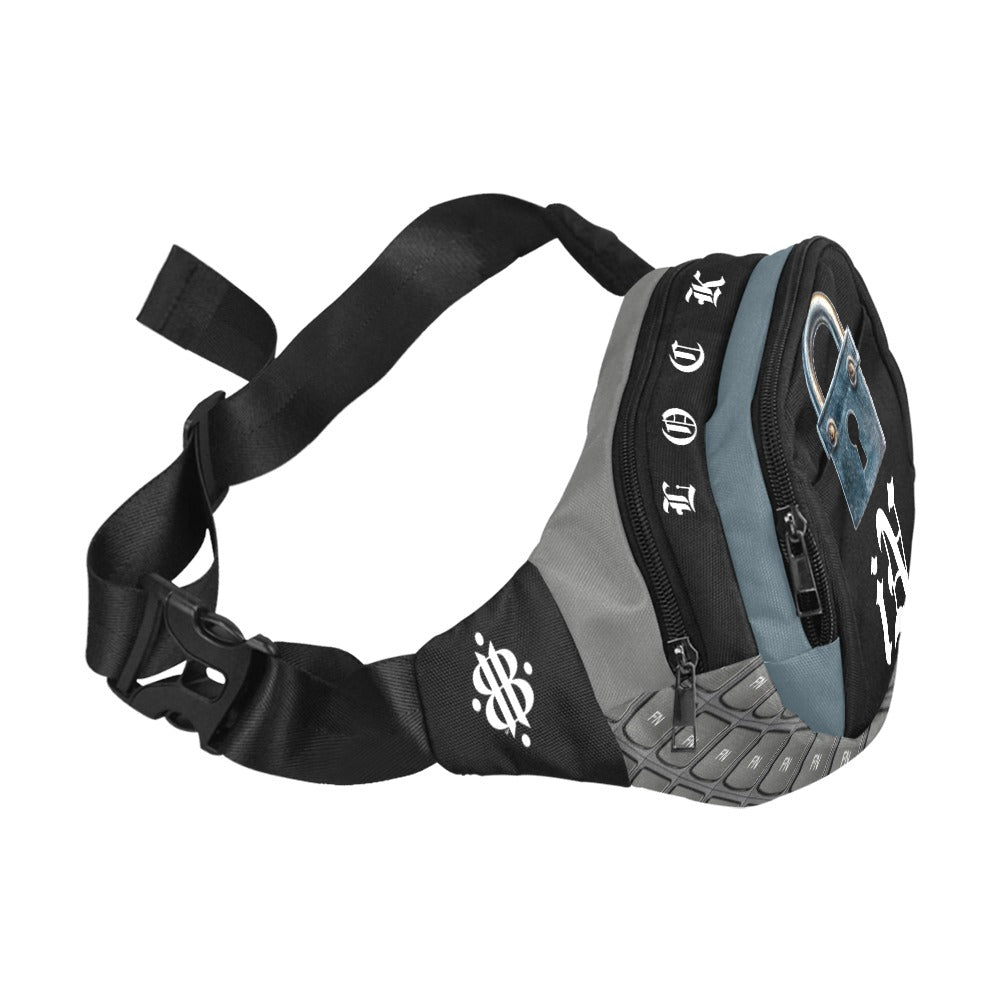 BOOJI ITALY LOCK IN COLLECTION BLACK WAIST BAG
