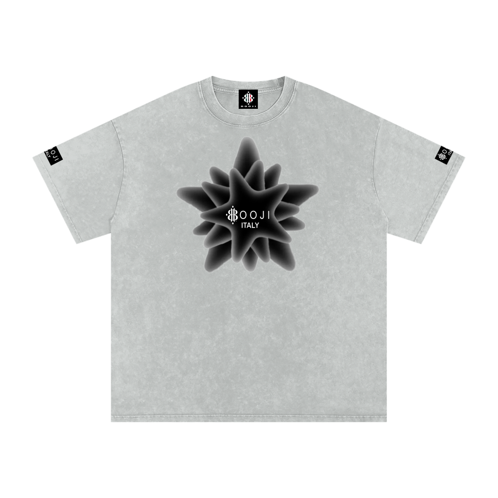 BOOJI ITALY MAGADIGS COLLECTION LOGO SNOW WASHED T-SHIRT