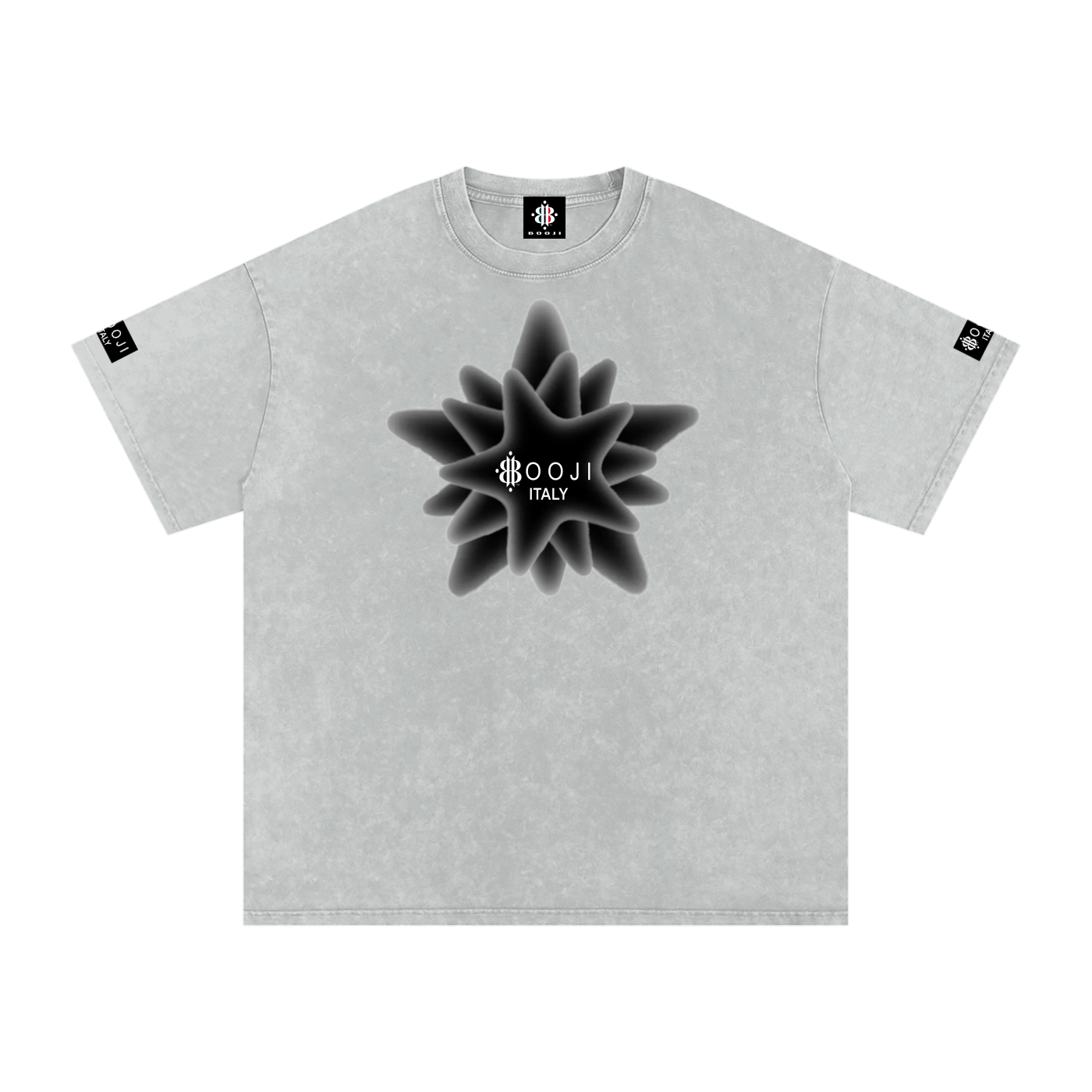 BOOJI ITALY MAGADIGS COLLECTION LOGO SNOW WASHED T-SHIRT