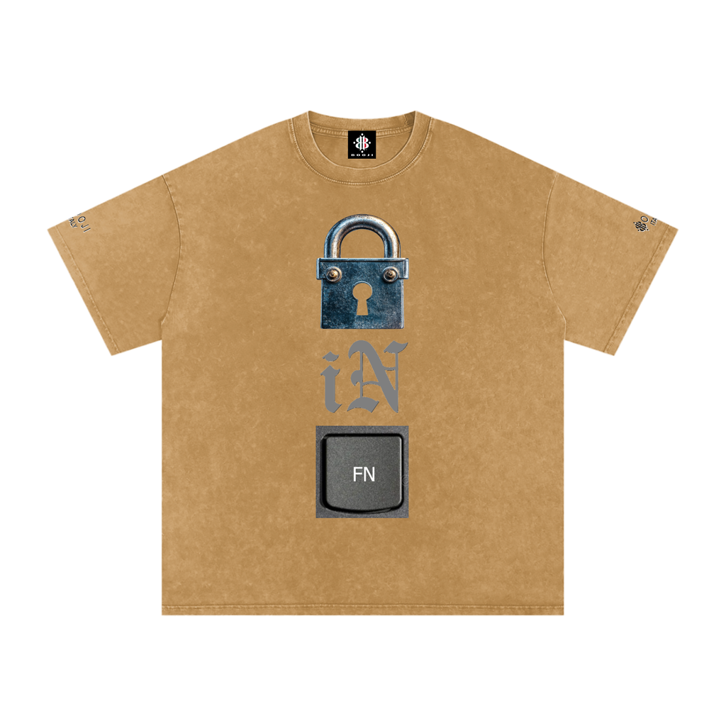 BOOJI ITALY LOCK IN COLLECTION SNOW WASHED T-SHIRT