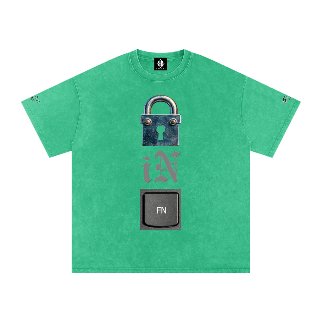 BOOJI ITALY LOCK IN COLLECTION SNOW WASHED T-SHIRT