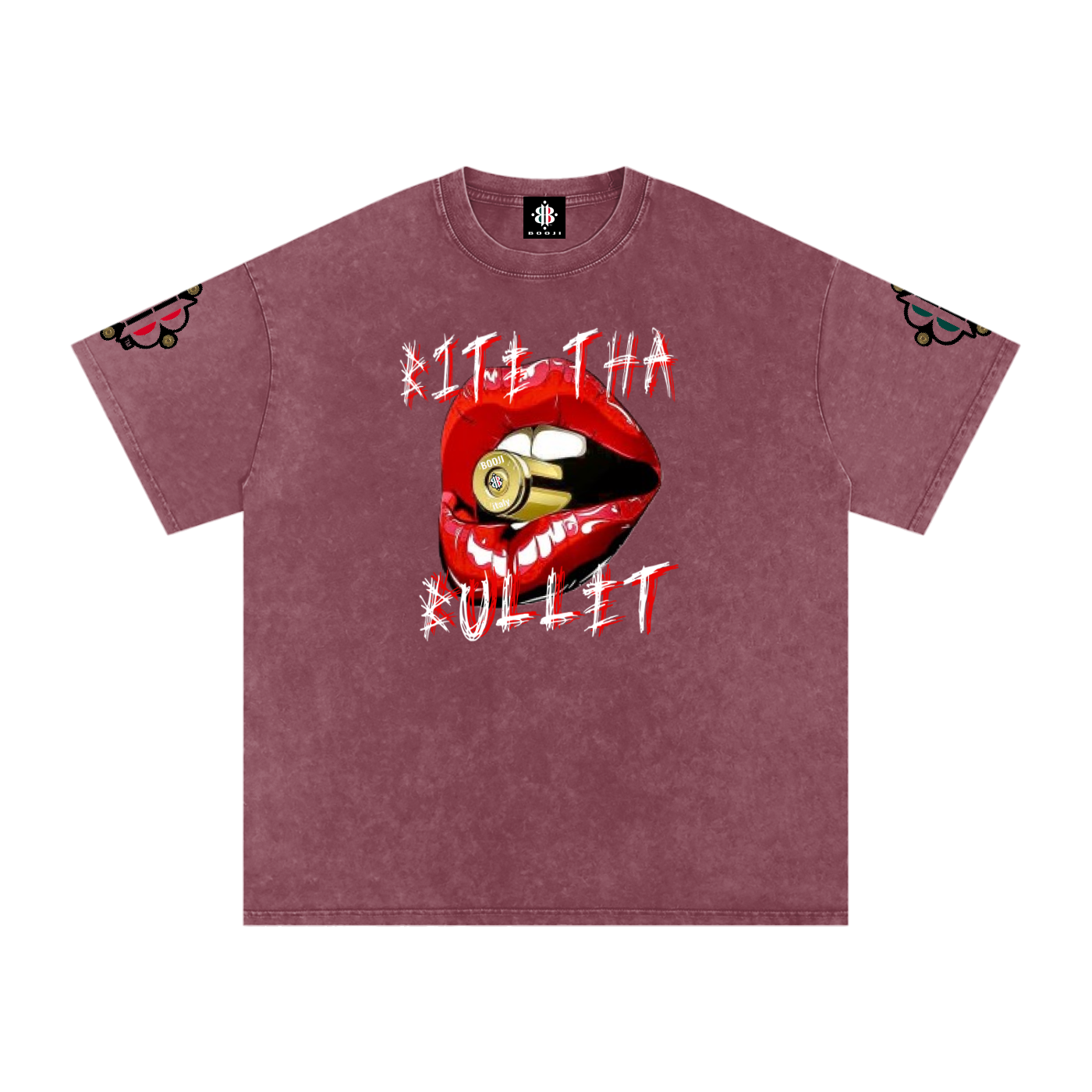 BOOJI ITALY BITE THA BULLET SNOW WASHED T-SHIRT