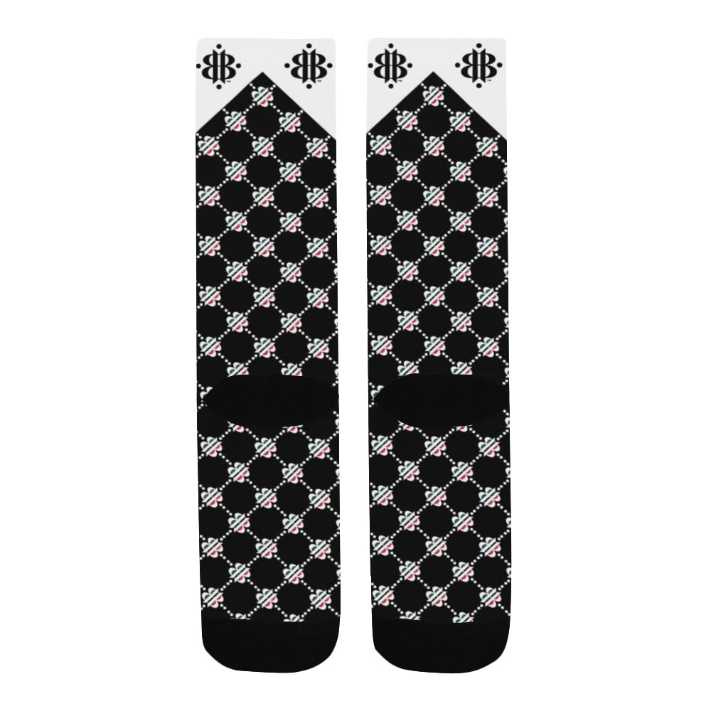 BOOJI LOGO PATTERN Men's Custom Socks