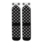 BOOJI ITALY 4 EVER $ LOGO PATTERN JESTER MEN'S BLACK SOCKS
