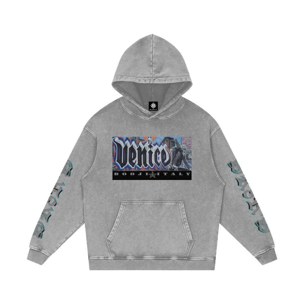 BOOJI ITALY SK8R'S COLLECTION SNOW WASHED COTTON HOODIE