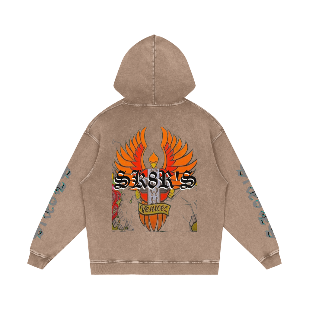 BOOJI ITALY SK8R'S COLLECTION SNOW WASHED HOODIE